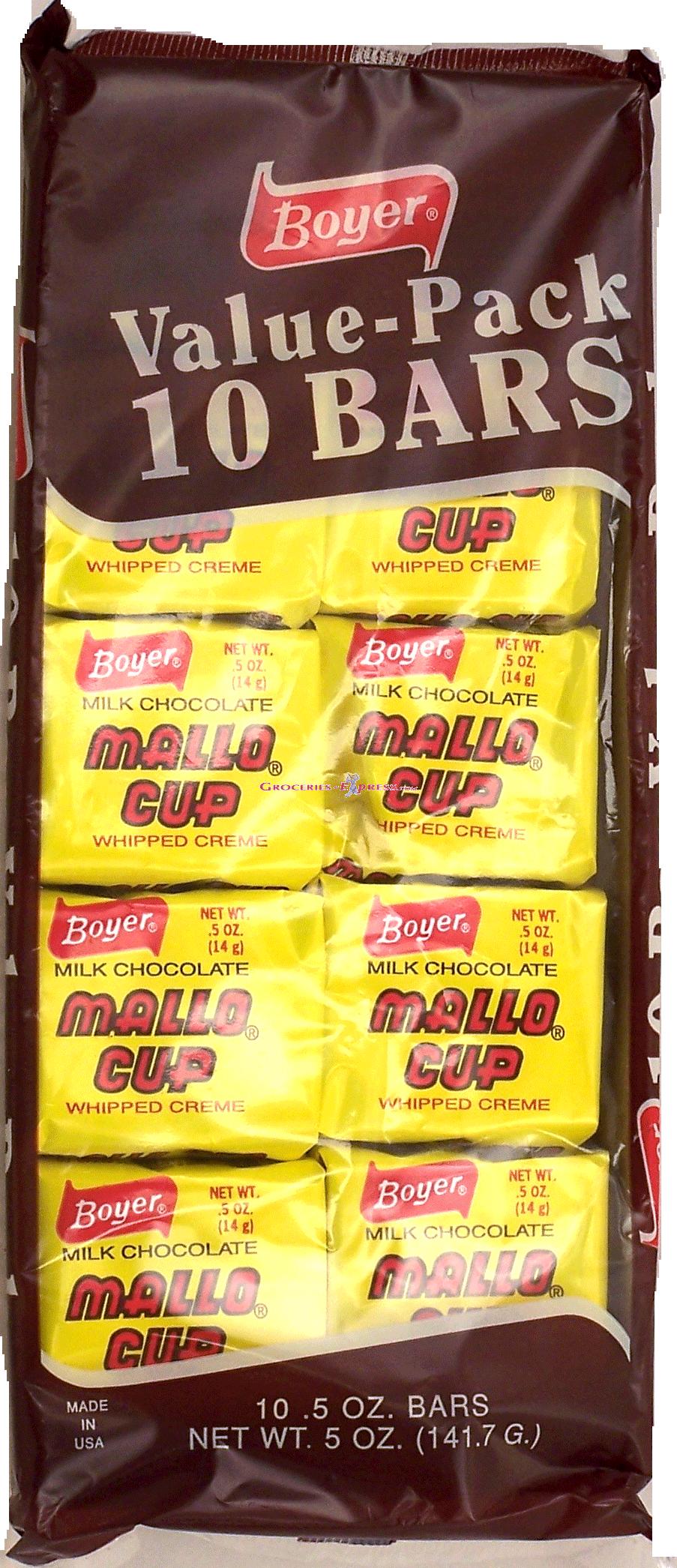 Boyer&nbsp;mallo cup&nbsp;milk chocolate cups with whipped creme center, 10 .5-oz bars Full-Size Picture